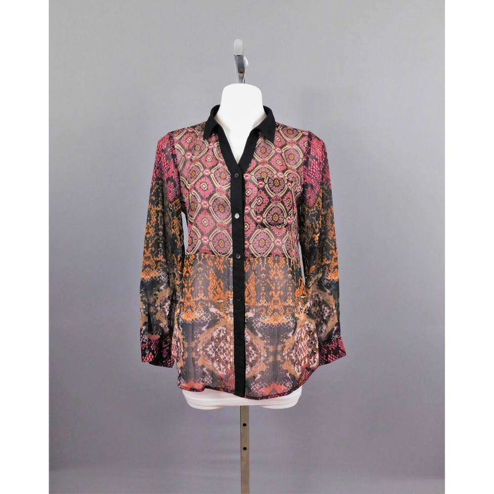 New Directions Women's Shirt, Size S, Multicolor, 100% Polyester